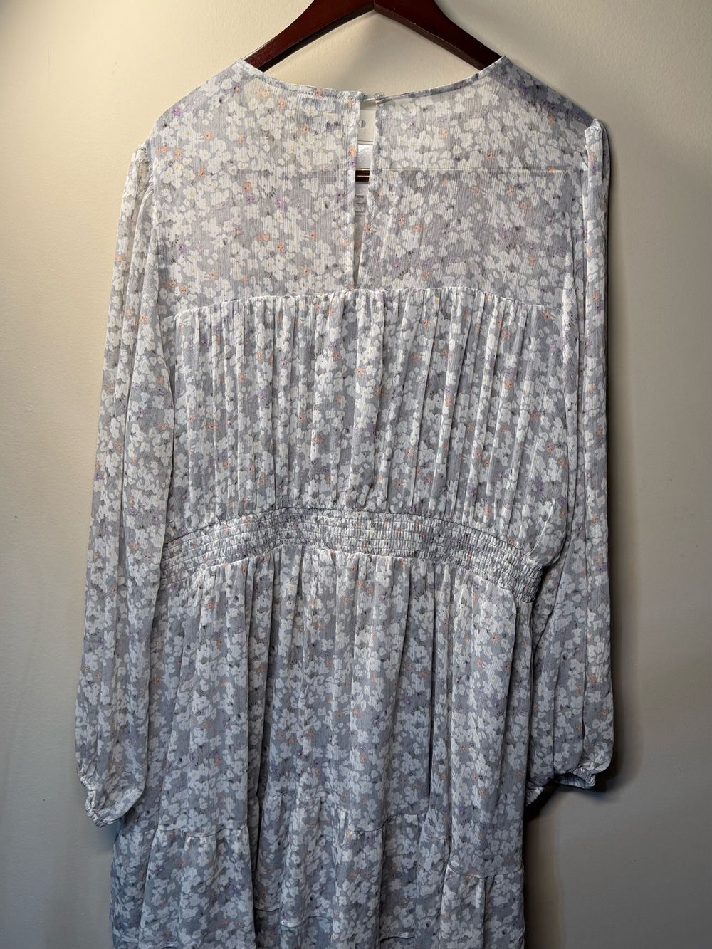 Arula Floral Long-Sleeve Plus size Festival  Comfortable Tiered Milkmaid Dress - Picture 5 of 7